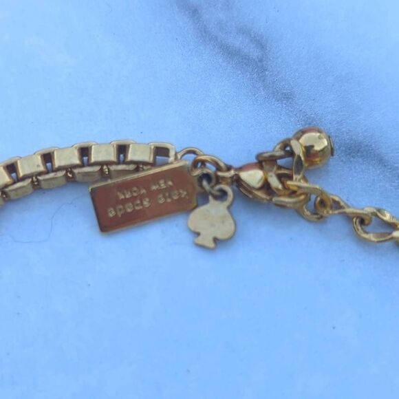 Kate Spade Marquee Bib Gold Plated Statement Necklace - Picture 5 of 5